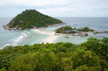 Tayland güzel tropik cenneti: nang yuan Island, Tayland