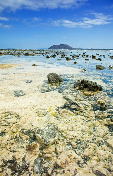 Nördliche fuerteventura, blick vom corralejo flagge strand in Richtung i — Stockfoto