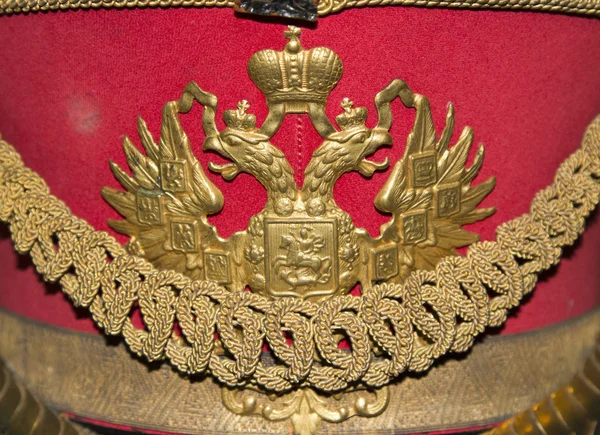 Двоголовий орел, герб Російської імперії — стокове фото