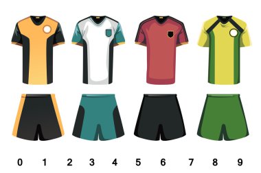 Soccer jersey clipart