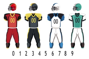 Football jersey clipart