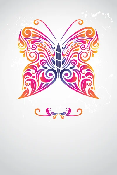 Метелик реферат — стоковий вектор
