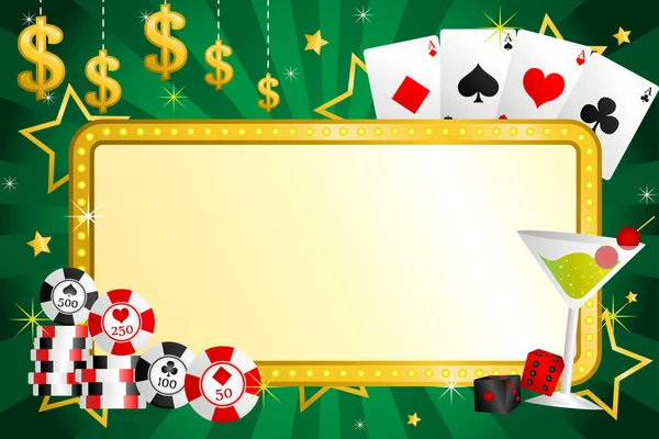 Gambling bakgrund — Stock vektor