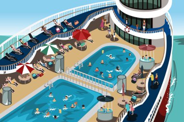 Cruise vacation clipart