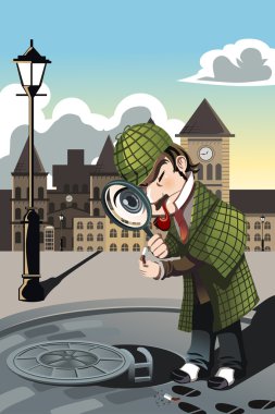 Man exploring clipart