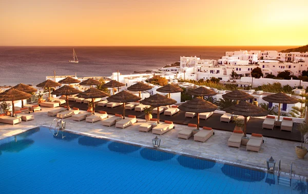 Grekiska sunset — Stockfoto