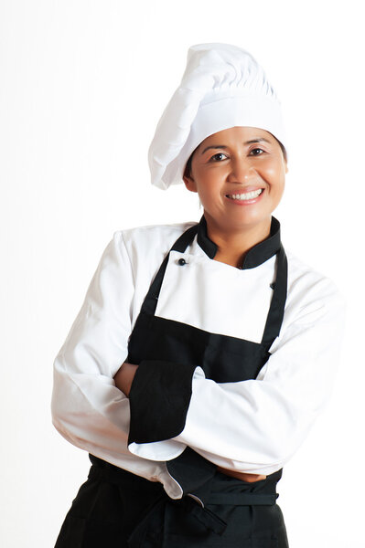 Woman as restaurant chef