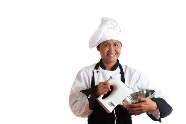 Femme comme chef de restaurant — Photo