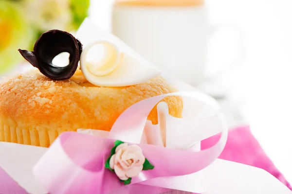 Vanilla muffin — Stock Photo, Image