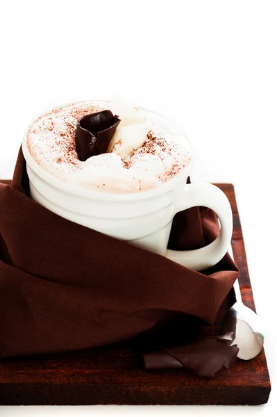 Beker warme chocolademelk — Stockfoto