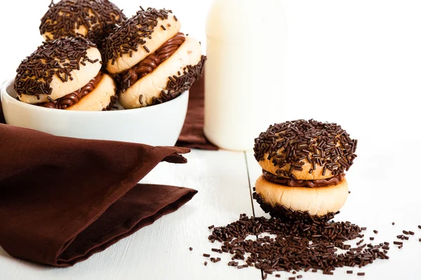 Cookies and chokolate sprinkles — Stock Photo, Image