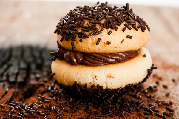 Cookies en chokolate hagelslag — Stockfoto