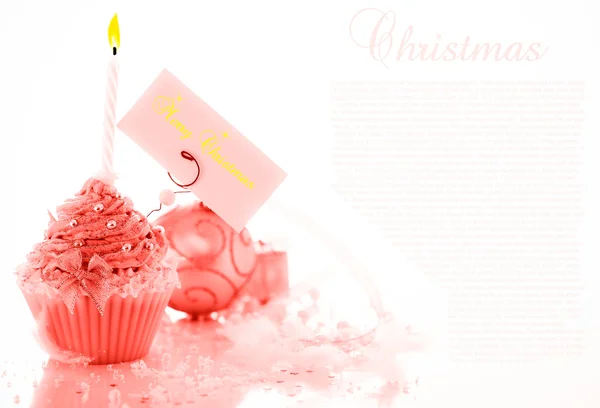 Merry christmas cupcake — Stockfoto