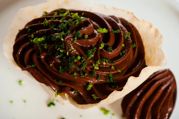 Mousse au chocolat — Fotografia de Stock