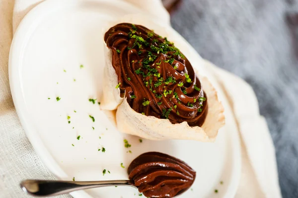 Mousse au chocolat — Stok fotoğraf
