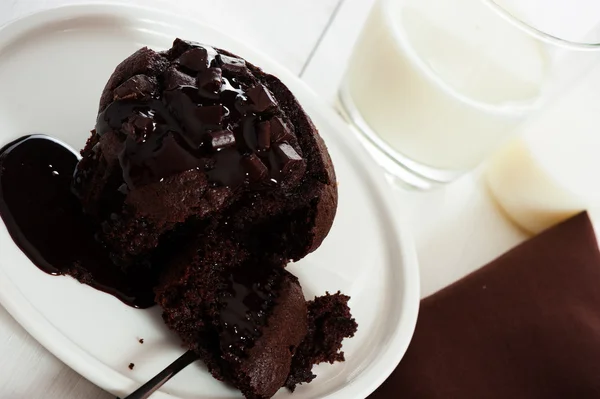 Шоколадний кекс — стокове фото
