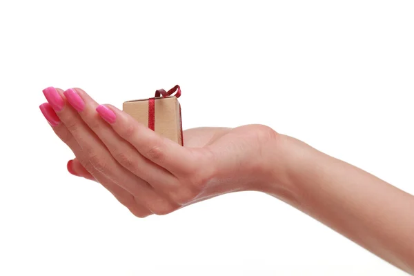 Gift hand — Stock Photo, Image