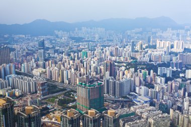 Kentsel şehir merkezinde sahne hong Kong