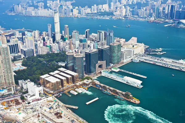 Hong kong centrum stedelijke scène — Stockfoto