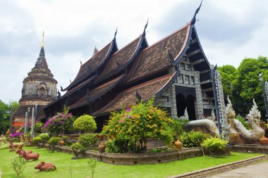 Wat Lok Moli tapınağı Chiang Mai, Tayland.