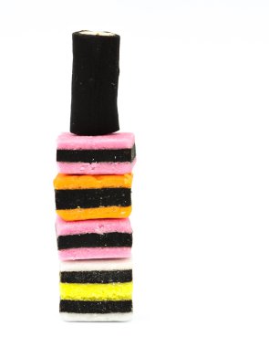 Stack of licorice sweets clipart
