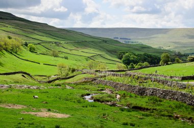 The Yorkshire dales landscape clipart