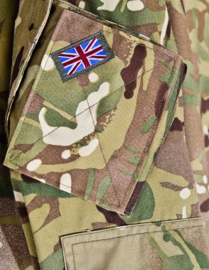 British army camouflage uniform clipart