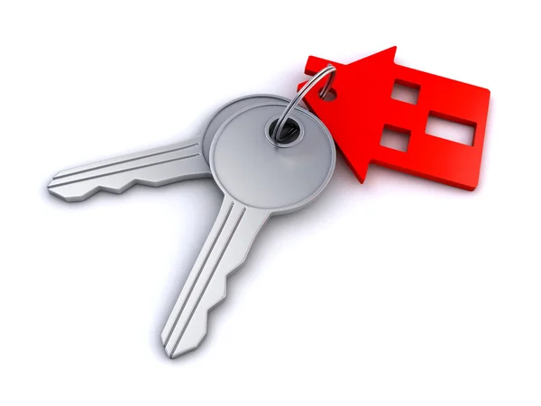 House key chain — Stock Photo, Image