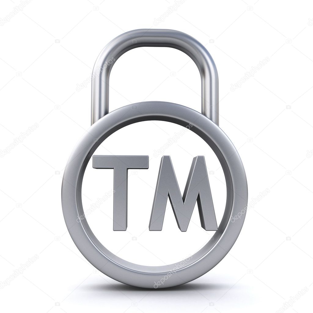 Trademark sign padlock