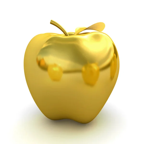 Goldener Apfel — Stockfoto