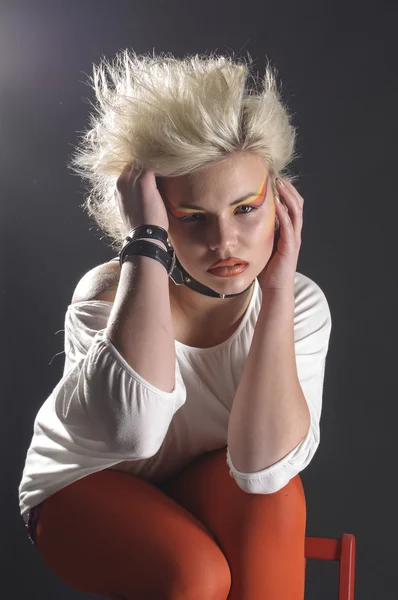 Femmina punk adolescente — Foto Stock