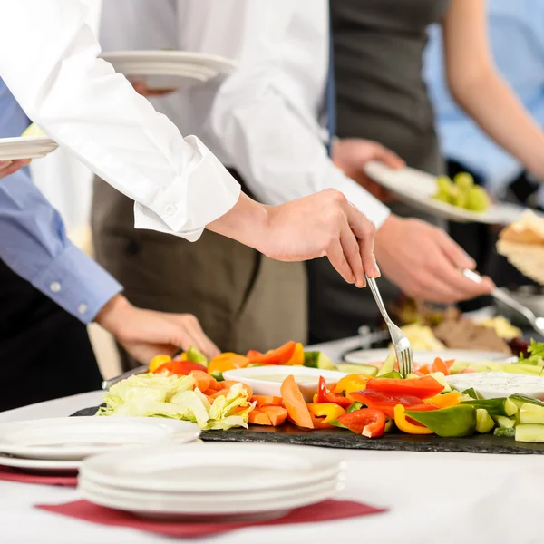 Catering de negócios levar comida buffet — Fotografia de Stock
