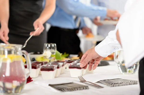 Företag catering dessert för företaget fest — Stockfoto