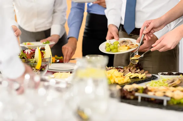 Business catering jídlo pro firemní oslavu — Stock fotografie