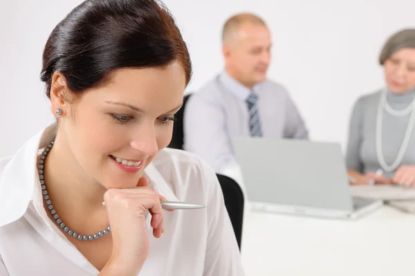 Professional businesswoman attractive in office — Stock Photo, Image