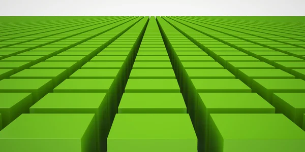 Зеленими кубиками — стокове фото
