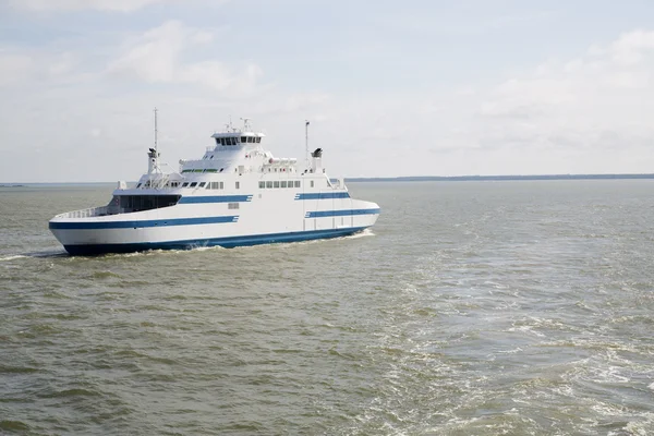 stock image Ship is sailing on outer sea