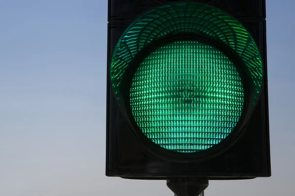 Stínované trafficlight které auto varování řidičů — Stock fotografie