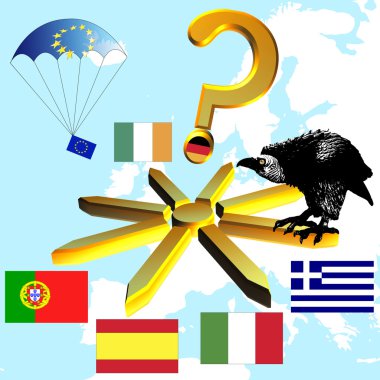 Europe´s future and the Euro clipart