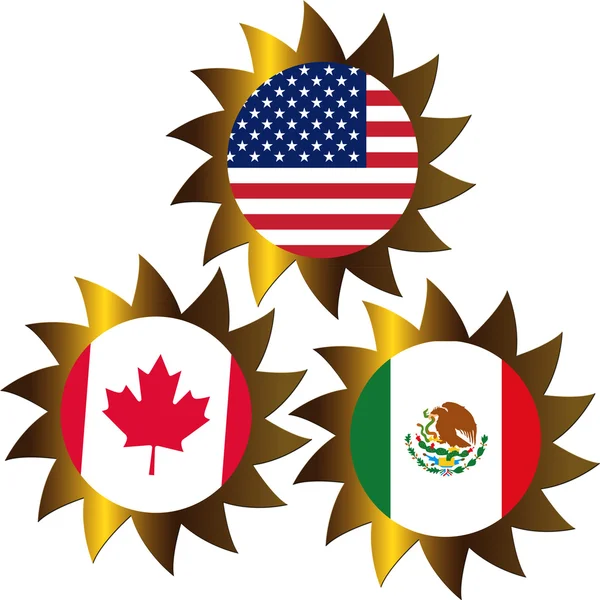 Conceito NAFTA — Fotografia de Stock