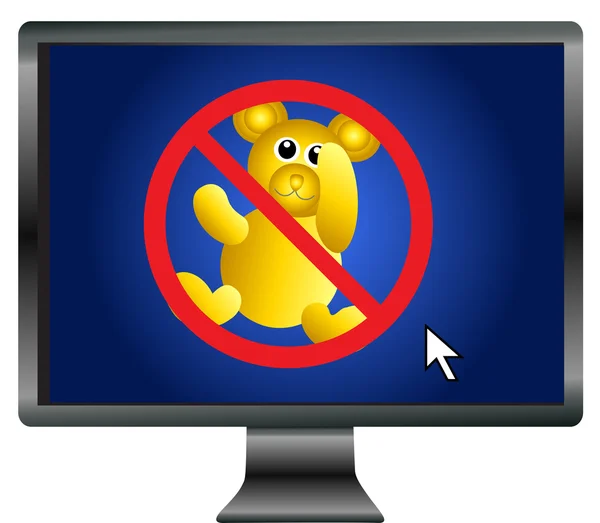 Halten Sie Ihre Kinder online sicher — Stockfoto