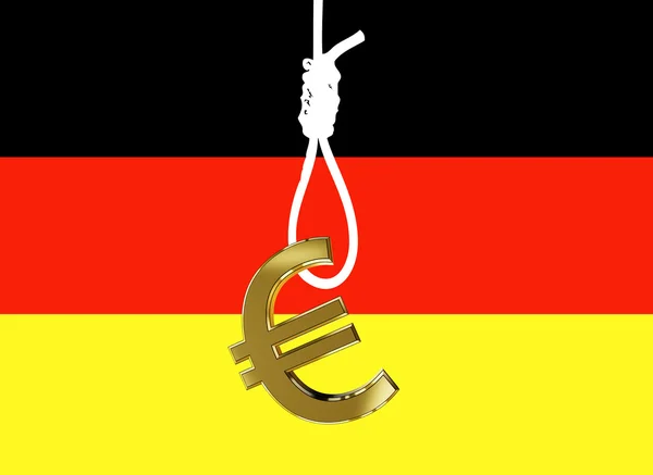 ユーロは、ドイツの経済繁栄の絞首刑執行人? — ストック写真