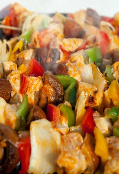 BBQ barbecuing skewers kebab — Stock Photo, Image