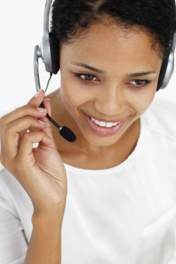 Call center operator clipart