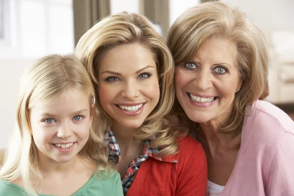 Portrait Of Grandmother,Mother And Daughter — Stock Photo, Image