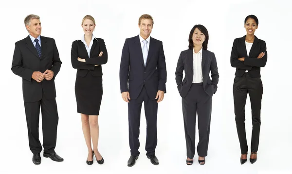 Grupo mixto de hombres y mujeres de negocios —  Fotos de Stock
