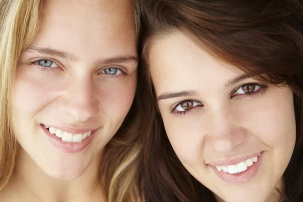 Close up portret van tiener meisjes — Stockfoto