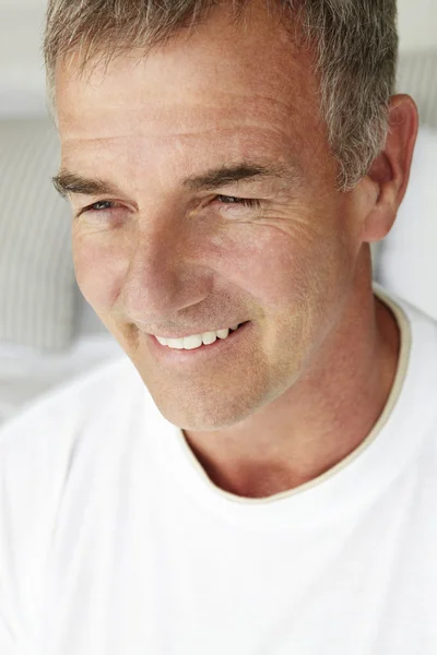 Mid age man head and shoulders — Stock Photo, Image