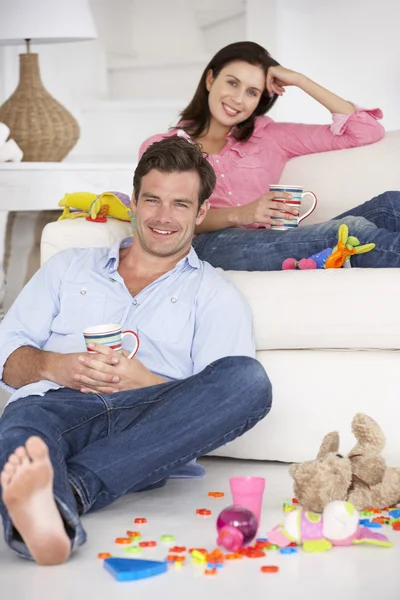 Ouders genieten van een rust — Stockfoto