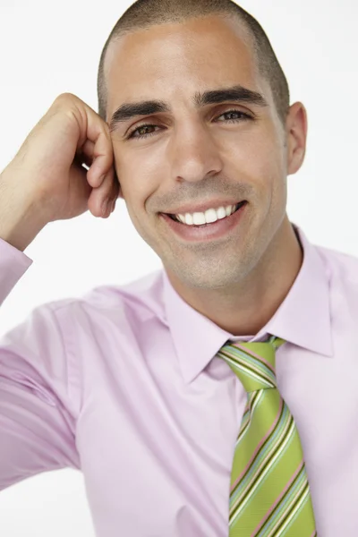 Young businessman head and shoulders — Stock Photo, Image